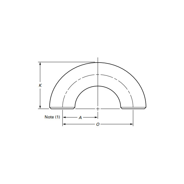 كوع اللحام بزاوية 180 درجة